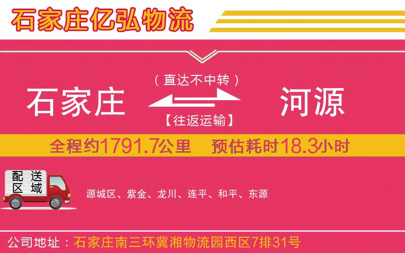 石家庄到河源物流专线